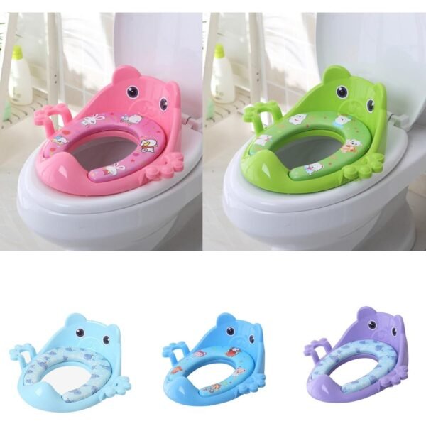 Cushioned Kids’ Toilet Trainer Seat – Safe & Comfortable