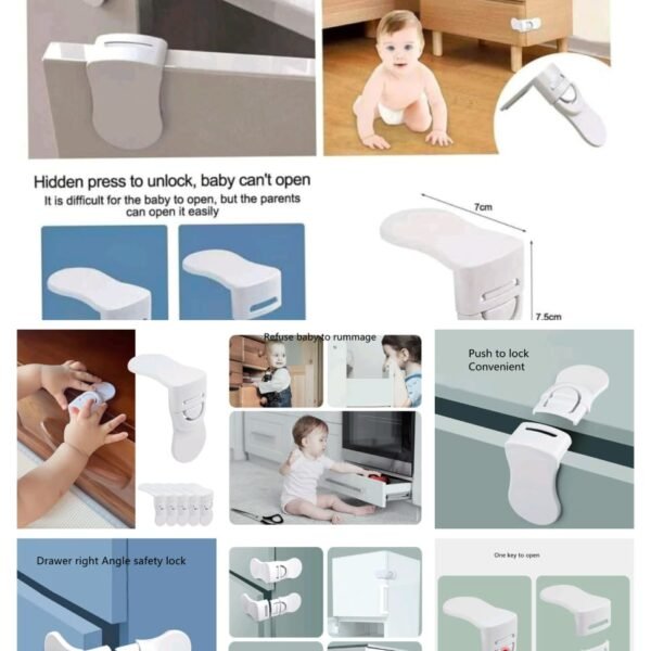 3Pcs Baby Safety Locks – Childproof Your Home!