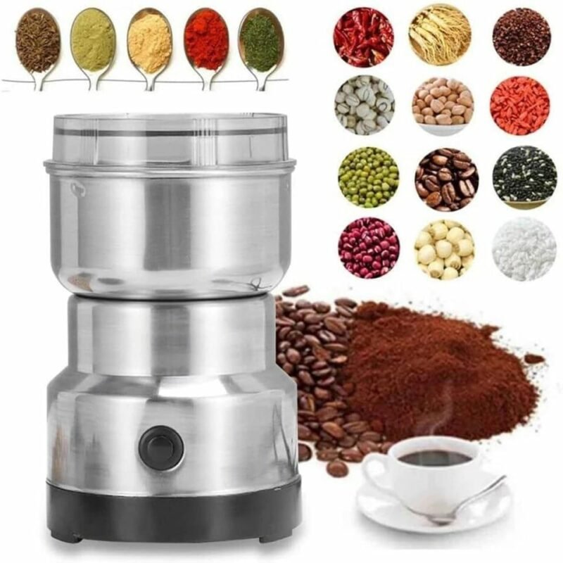 Electric Mini Grain & Coffee Grinder – Multifunctional Stainless Steel