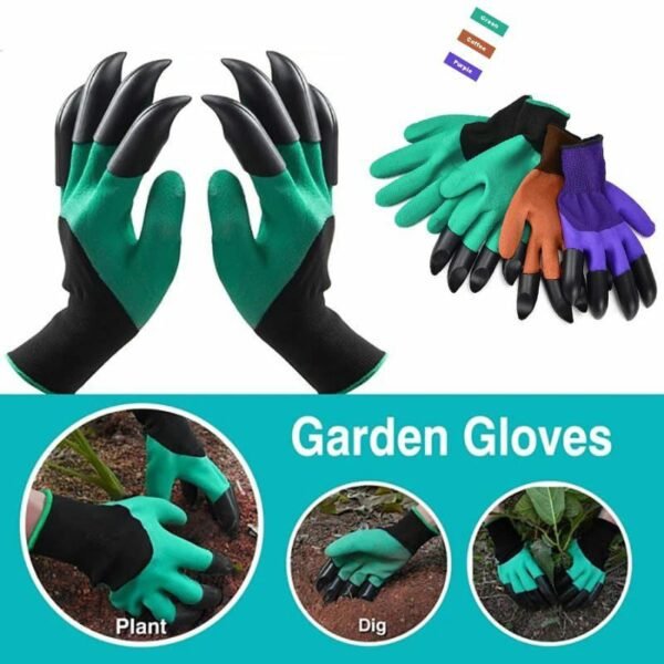 Gardening Gloves with Claws for Digging & Planting